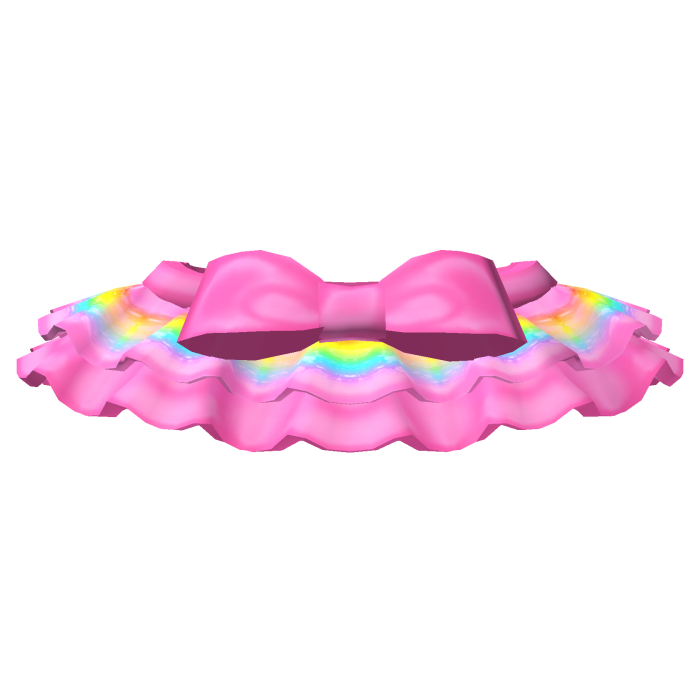 ♡ hot pink rainbow tweencore skirt