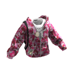 Pink BAPE Zip-Up Hoodie w/ Toy Chain 