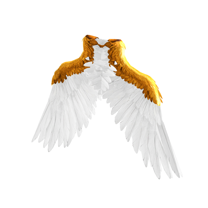 Golden White Angel Wings [Emissive]