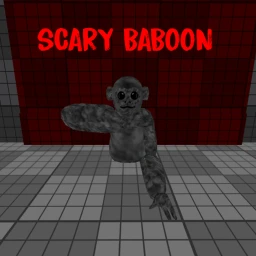 Scary baboon icon