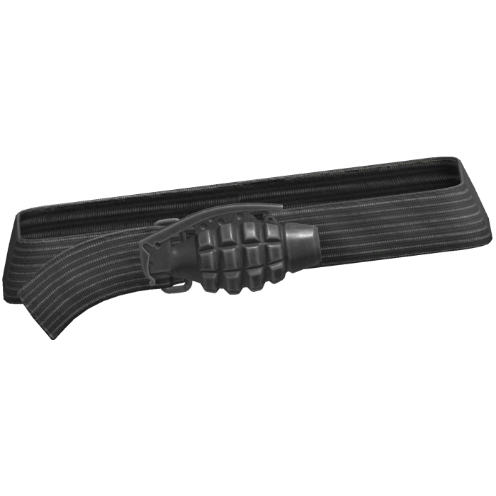 Y2k Grunge Grenade Belt Gray 3.0