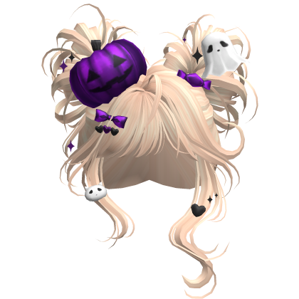 Spooky Halloween Pumpkin Buns  (Blonde)
