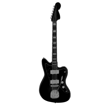 [STANDING] Black Punk Electric Guitar