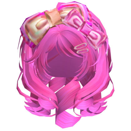 Gyaru Agejo Volumnious with Bow Hot Pink