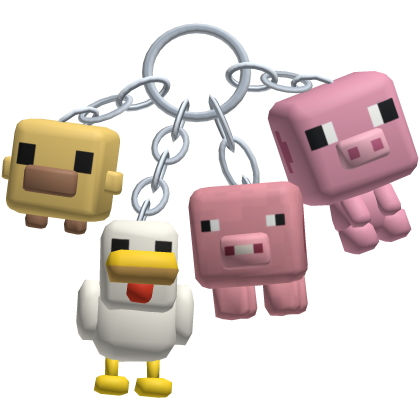 Animal Pixel Keychain