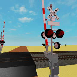 callifornia desert line  railroad crossing