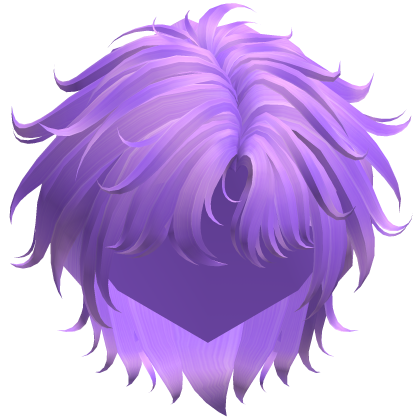 Purple Fluffy Messy Korean Idol Hair