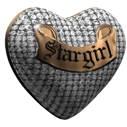 Bronze Stargirl Heart Stud Earrings