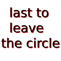 Last to leave circle [⚠️LEGACY VERSION⚠️] icon