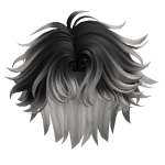 Wavy Middle Part Hair(Black Ombre)