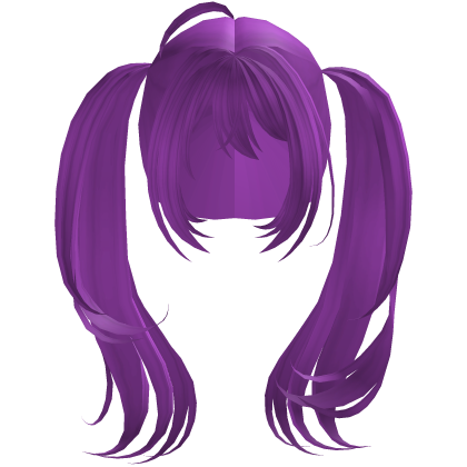 Purple Big long anime tails egirl cute kawaii