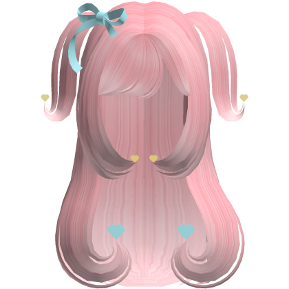 ♡ kawaii long hair in Pink