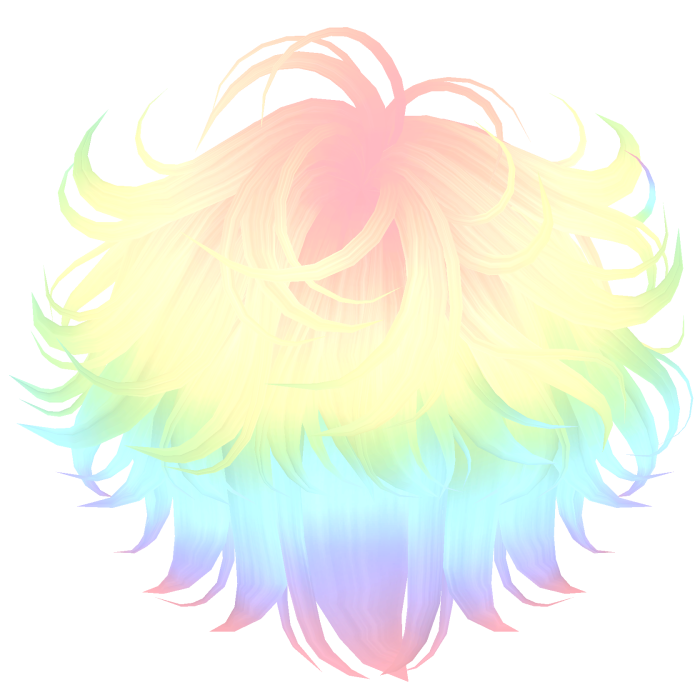 Wispy Spikey Boy Swirls Rainbow
