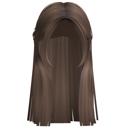 Long Straight Half Up Braid (Brown) Roblox item