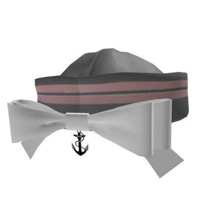 Cute Sailor Bow Hat (grey)