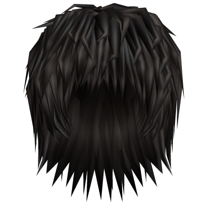 realistic spikey messy emo dark brown hair