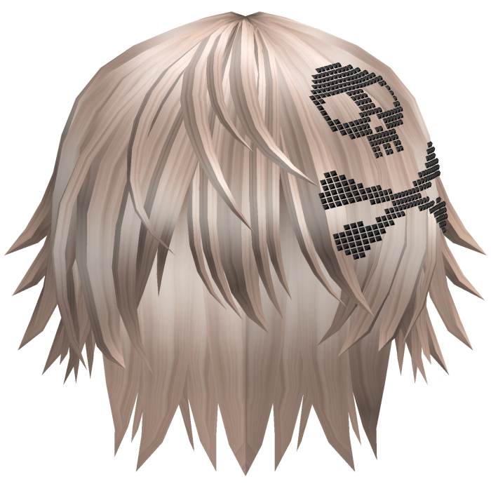 Emo Vkei Moe Boy Hair w Skull Platinum