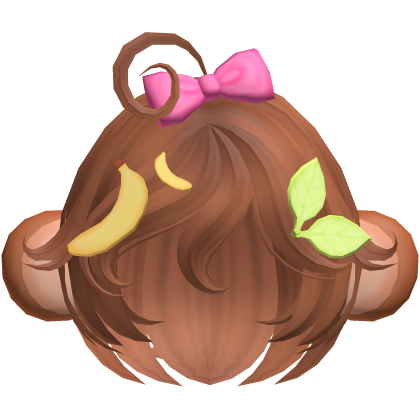 🍌🐵🍃 cute lala monkey bob hair