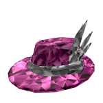 Pink Sparkling Feathered Fedora