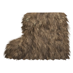 Fluffy Fur Boots - Left Shoe Accessory