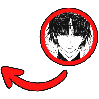chrollo pfp pointing meme circle | Roblox Item - Rolimon's