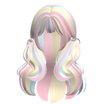 Coquette Doll Hair w Pink Ribbons (Confetti)