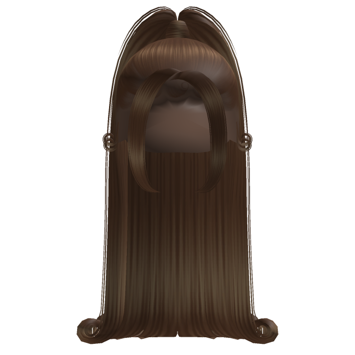 Baddie High Ponytail w/ Curled Ends (Brown)