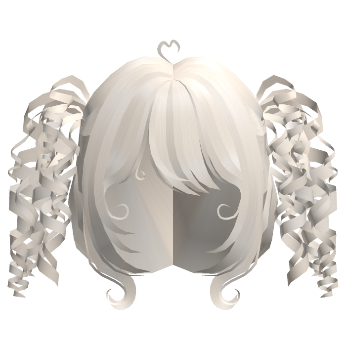 ♡ cute short doll curly pigtails in light blonde