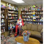 room full of clown dolls