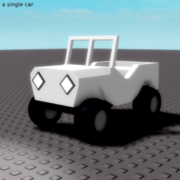 a single car in baseplate icon