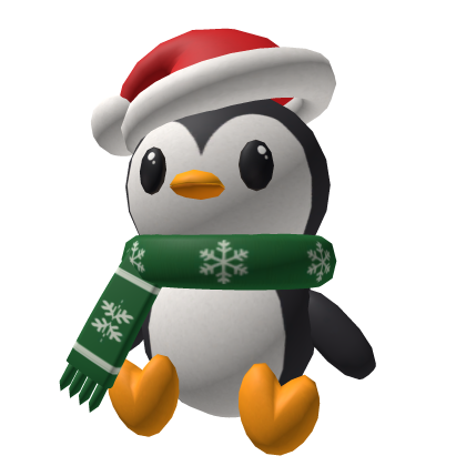 Huge Christmas Santa Penguin Plushie