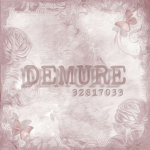 .demure.