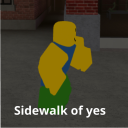 Sidewalk of yes