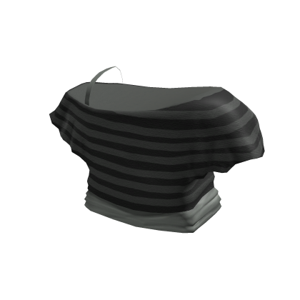 Y2K Emo Scene Off-the-Shoulder Striped Crop Top