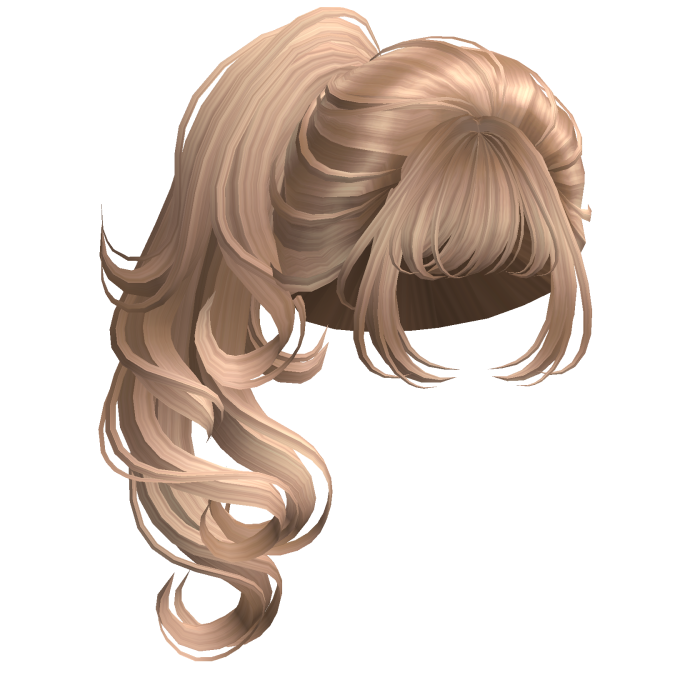 Messy Apple Girl Ponytail Silky Blonde
