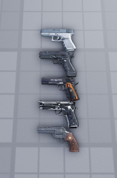 (WORKING GUN) 5 Pistol Weapons Pack [PBR] preview 3