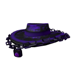 Purple Fedora with Chains