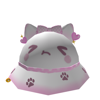 Pink Kitty Polka Dot