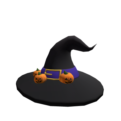 Purple Scary Witch Halloween Hat