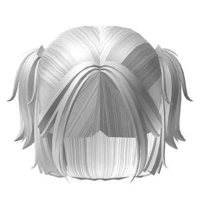 White Cheap Bowed Tiny Ponytail Hair Roblox item