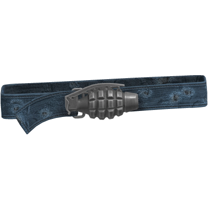 Y2k Grunge Grenade Belt Blue 1.0 Roblox item