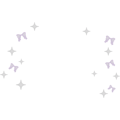 Cute purple bow face aura 