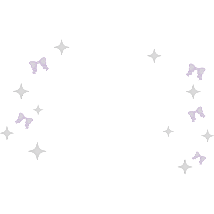 Cute purple bow face aura 