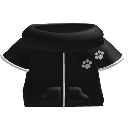 kawaii winter kitty scarf jacket in black