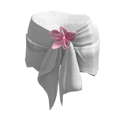 Summer Pink Hibiscus Flower Vacation Skirt