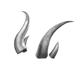 Silver Steel Horns Of Fear