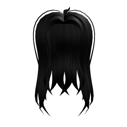 Wavy Girl Hair Black Roblox item