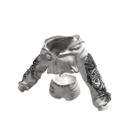 ♥loose fit crop hoodie & shorts setup_White♥