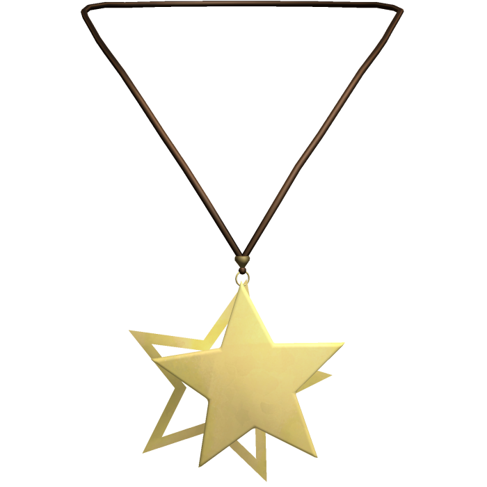 Y2K Star Necklace 3.0 (Brown & Gold)