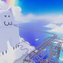 Cart Ride Into GIANT Cat